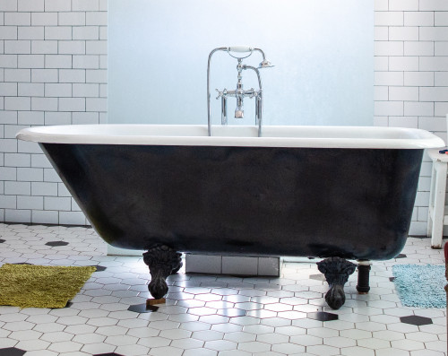 Beautiful simple interior of bathroom