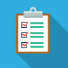 illustration clipboard check marks