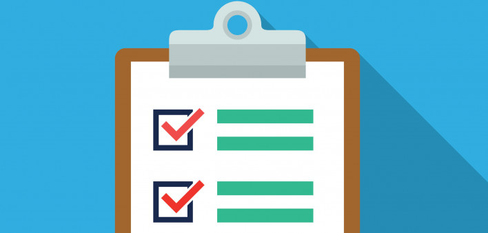 illustration clipboard check marks