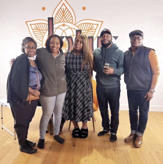 A Nebraska AIDS Project Black health and wellness event at Omaha’s Lotus House of  Yoga.