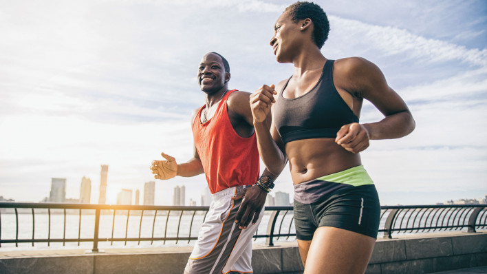 couple running