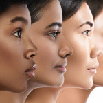 Multi-ethnic beauty. Different ethnicity women - Caucasian, African, Asian and Indian.