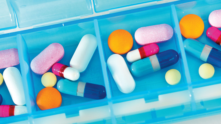 pill box with pills