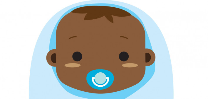 baby wrapped in blanket swaddle