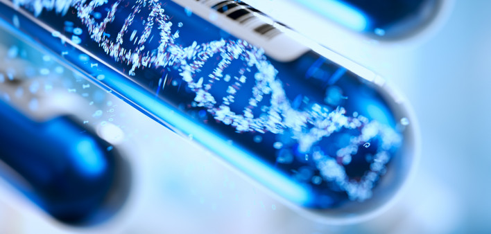 DNA forming in a test tube