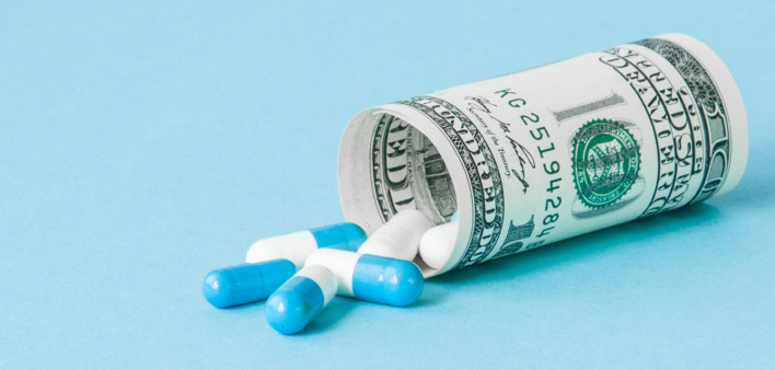 pills and money