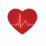 heart illustration with heart rythum