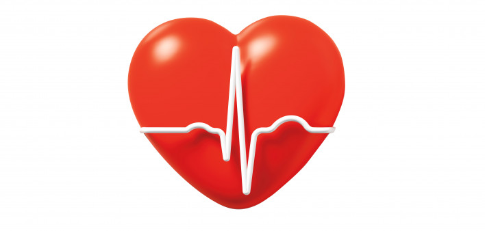 heart and beat wave illustration