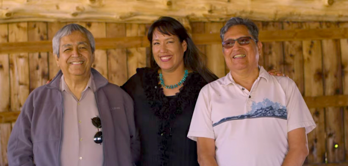 From left: Bill Hall, Shana Cozad and Hamen Ides in Positively Native