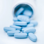 blue pills representing PrEP