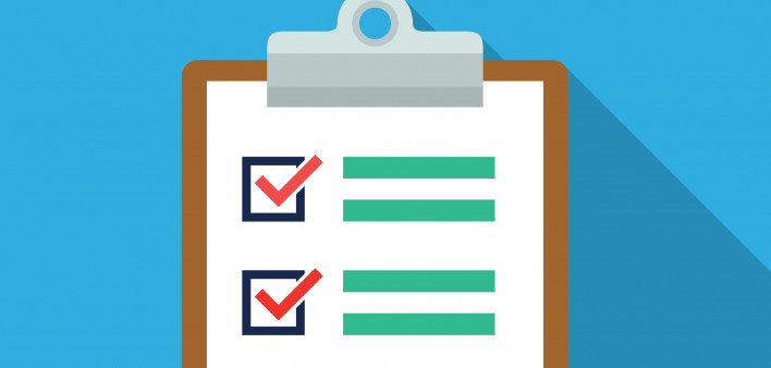 illustration clipboard check marks