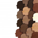 multi race multi colored heads cut out