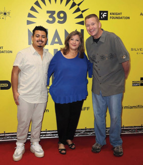 Director Leo Rocha,  Pedro Zamora’s sister Mily Zamora and codirector Bill Horner