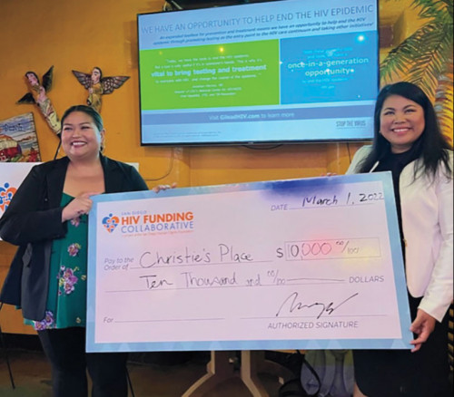 San Diego’s HIV Funding Collaborative awarded Christie’s Place $10,000