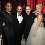 Billy Porter, Eric McCormack, David Furnish and Lady Gaga