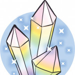 illustration of crystals crystal meth concept