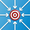 illustration arrows pointing at a target