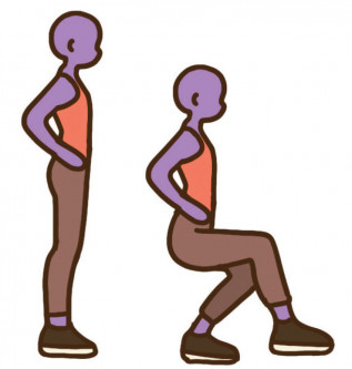 Single-leg squats