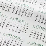 calendar month August