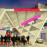 Illustration of Songs for a Memorial, 2020-22, an installation by Steven Evans, with LEDs, acrylic, components