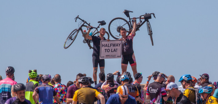 Day four of the seven-day AIDS/LifeCycle bike ride from San Francisco to Los Angeles, June 2022.