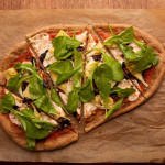 Artichoke, Arugula & Olive Pizza