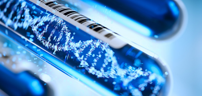 DNA forming in a test tube