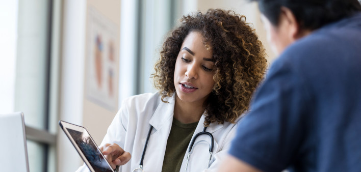 Latino Doctor Patient