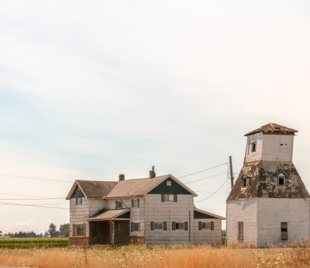 rural, house, barn, field, building, country, outdoors