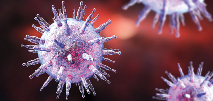Epstein-Barr virus illustration
