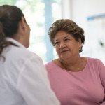 Older Woman talking with the Doctor