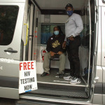 The Move van is used for mobile testing across the city to encourage people to get tested for HIV.
