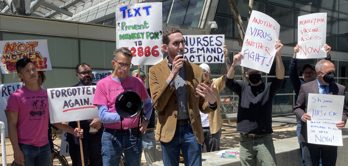 San Francisco monkeypox vaccine protest