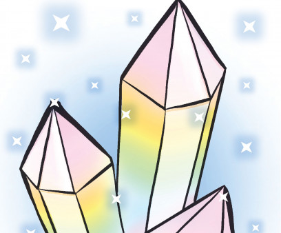 illustration of crystals crystal meth concept