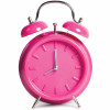 pink alarm clock
