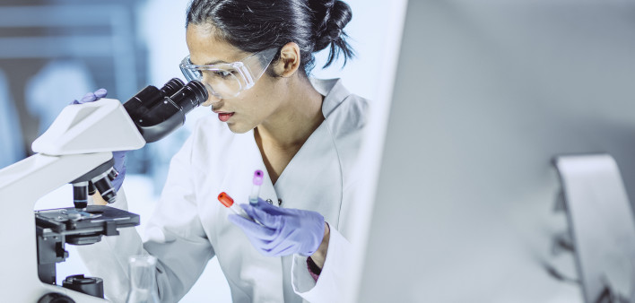 Scientist Working in The Laboratory