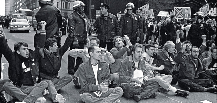 An ACT UP protest in New York City, March 24, 1988