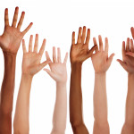 hands reaching up ethnicity