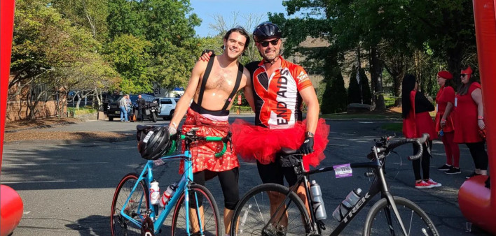 Riders in Cycle for the Cause 2022 raise HIV funds for the LGBT Center in Manhattan.