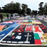 The community event marked the 35th anniversary of the AIDS Quilt