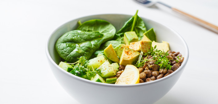 Lentil & Avocado Salad