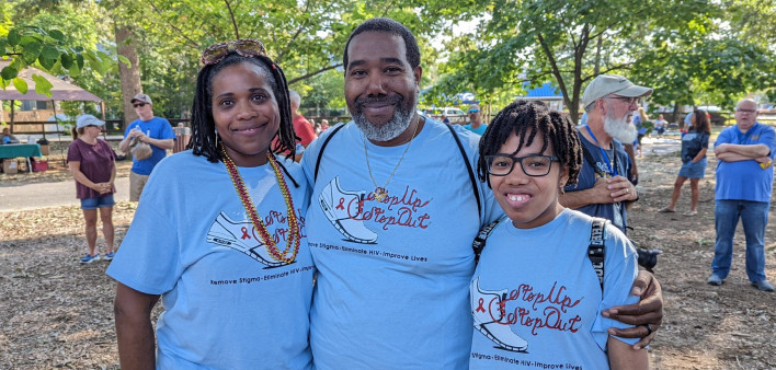 Participants at AIDS Walk Delaware in Rehoboth Beach, September 17, 2022