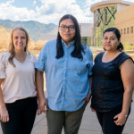 Huntsman Cancer Institute patient navigators Karlie Allen, Nathan Begaye, and Liliana Mulato