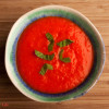 Cold Roasted Red Pepper Soup