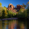 Cathedral Rock and Oak Creek near Sedona, Arizona