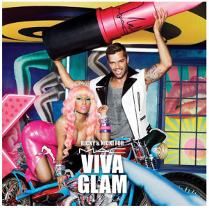 Rapper Nicki Minaj and pop star Ricky Martin in MAC AIDS Fund’s Viva Glam campaign