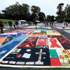 The community event marked the 35th anniversary of the AIDS Quilt