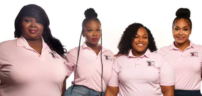WeCareTN staff include, from left: Precious Jones, Katrina Sanders, Jakiera Stewart and executive director Jasmine Tasaki