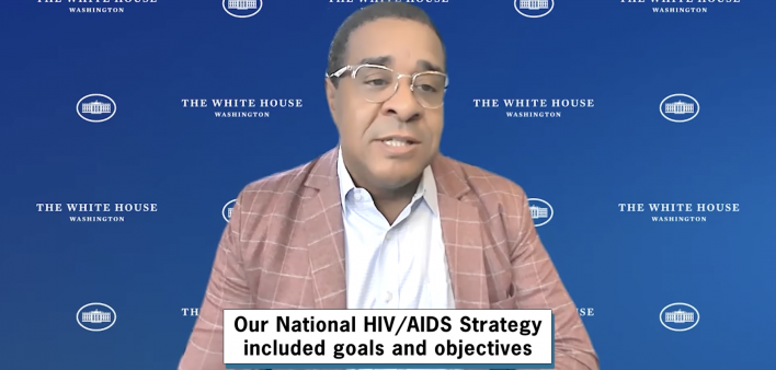 Harold Phillips discusses the National HIV/AIDS Strategy implementation plan, August 2022.