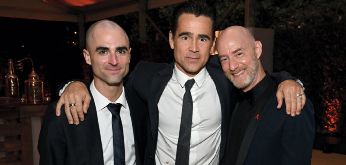 Colin Farrell (center), Quinn Tivey (left) and Tim Mendelson (right).